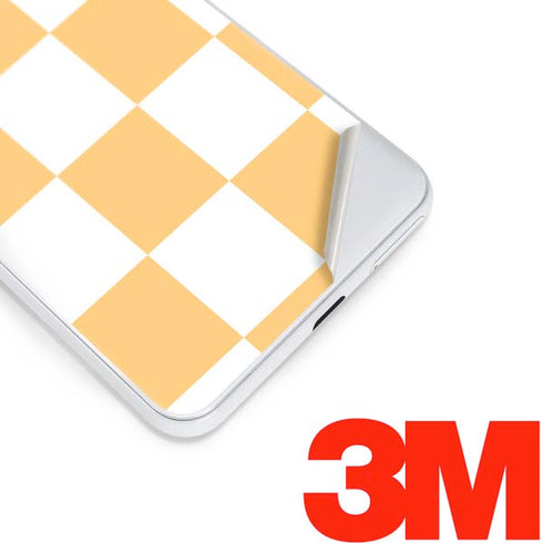 Yellow and White Checkerboard Google Pixel 3 Skin